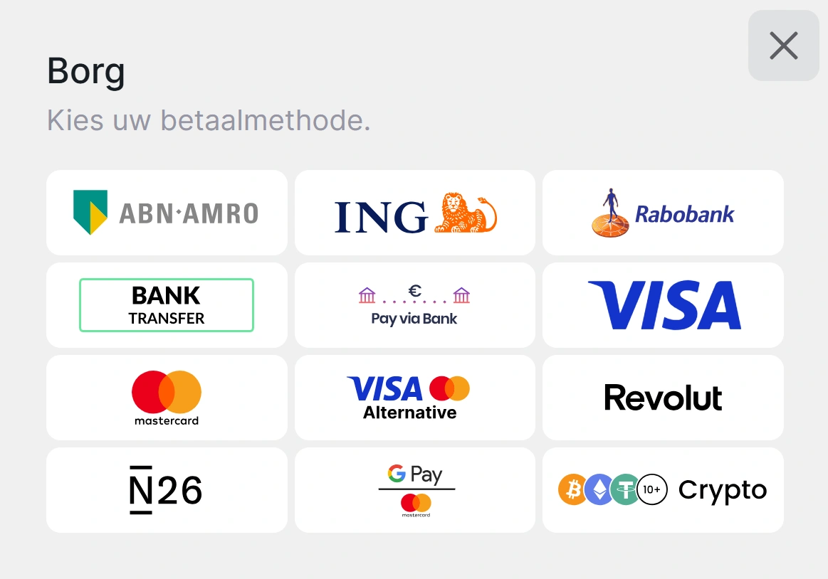 BinoBet Casino Betaalmethoden