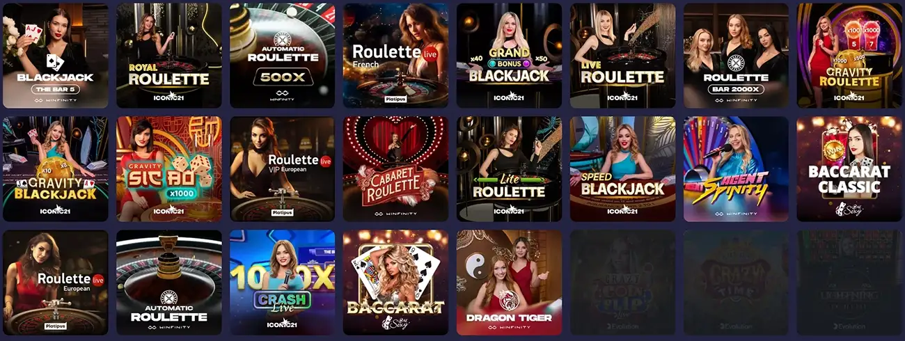 BinoBet Casino Live casino