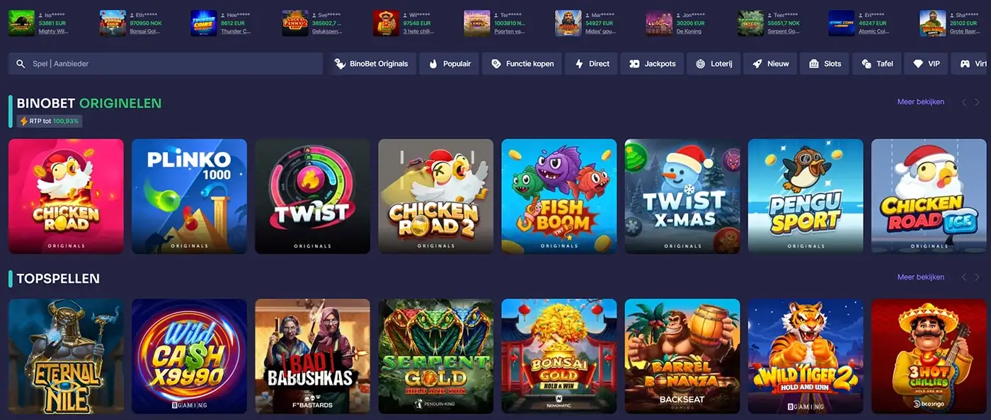 BinoBet Review: Spannend Casino met Veel Bonussen
