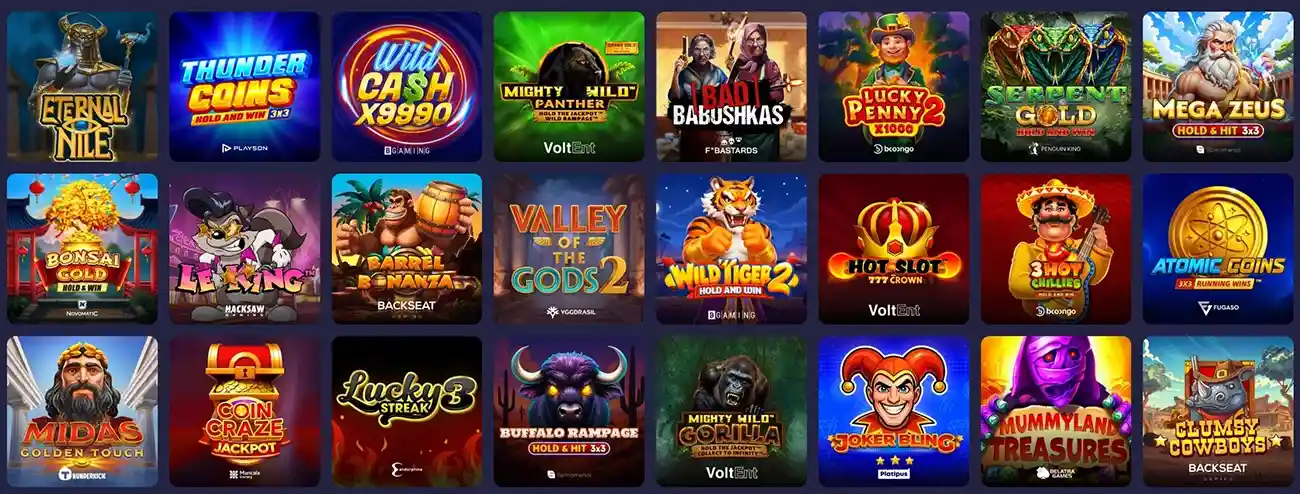 BinoBet Casino Gokkasten selectie